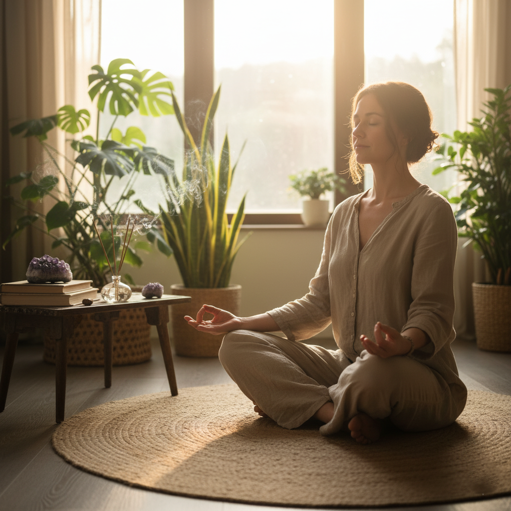 Meditar é uma prática que contribui para acalmar a mente e consequentemente propicia que você escute mais a sua intuição. 